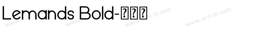 Lemands Bold字体转换